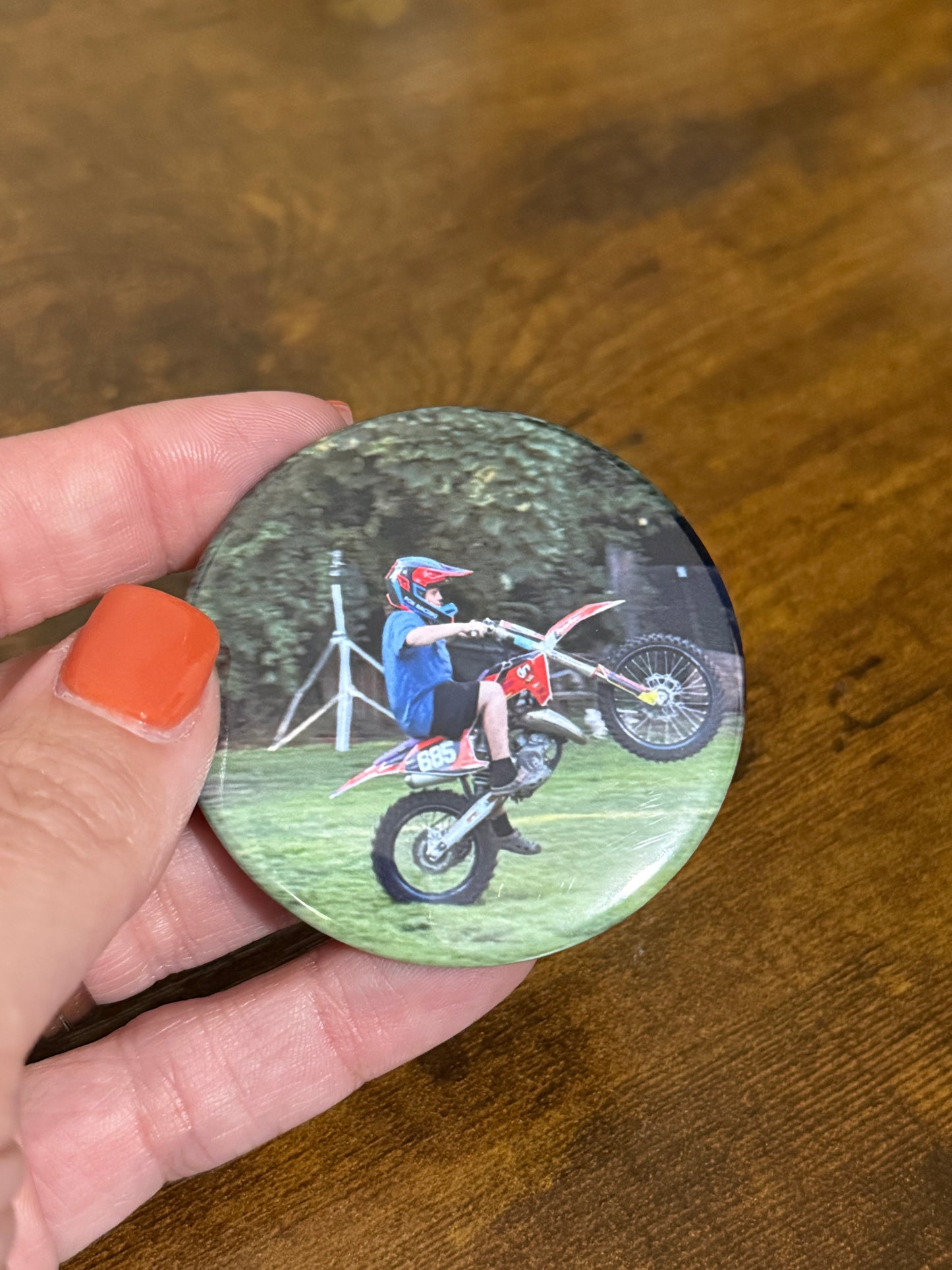 Set of 9 Round Photo Magnets